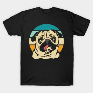 Pug Retro Classic Style T-Shirt